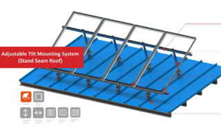 Adjustable Tilt Mounting System ‏(Stand Seam Roof)